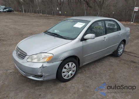 2003 Toyota Corolla Le z USA, uszkodzony, nr VIN 1NXBR32E83Z097076